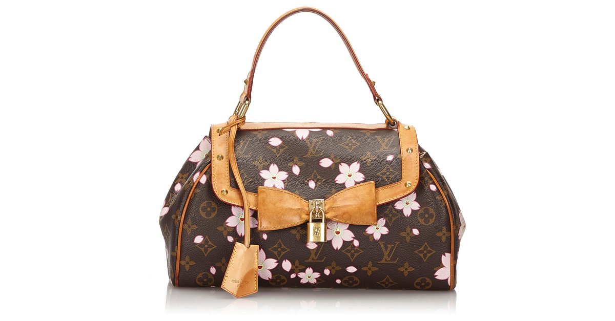 Louis Vuitton Brown Monogram Murakami Cherry Blossom Sac Retro Bag
