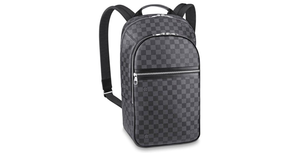 LOUIS VUITTON Damier Graphite Michael Backpack Bag