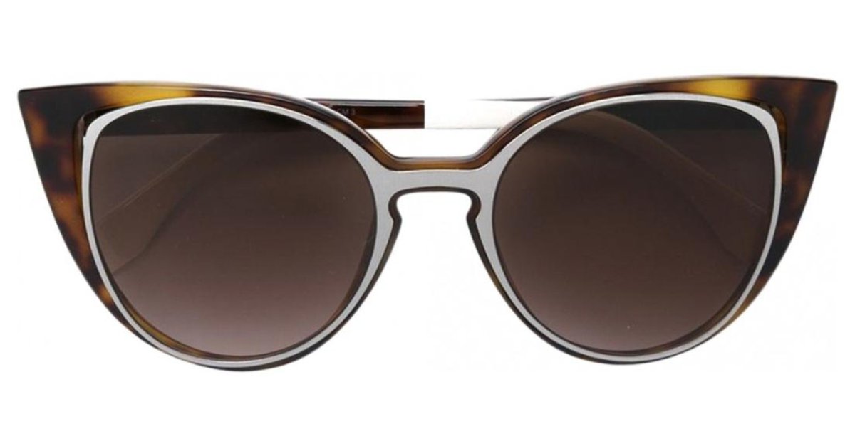 Fendi Tortoise Frame FF0136 Cat Eye Sunglasses Fendi