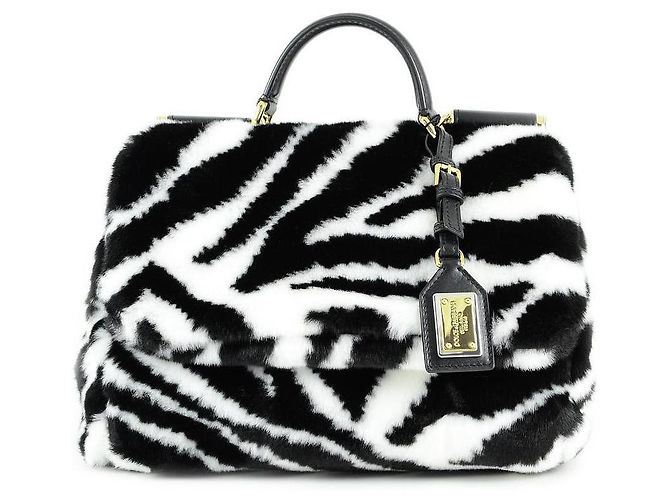 Sac Banane Dolce & Gabbana - Cuir Noir Et Doré - Neuf Avec Facture