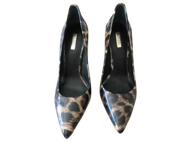 guess leopard print heels