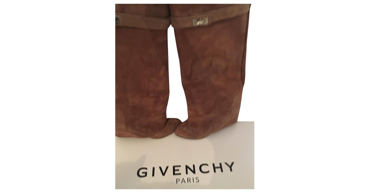 brown givenchy shark boots