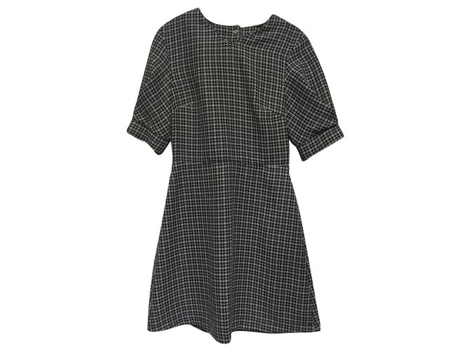 black and white dress topshop Topshop Black Polka Dot Lace Satin Slip Dress UK 8  Reliked