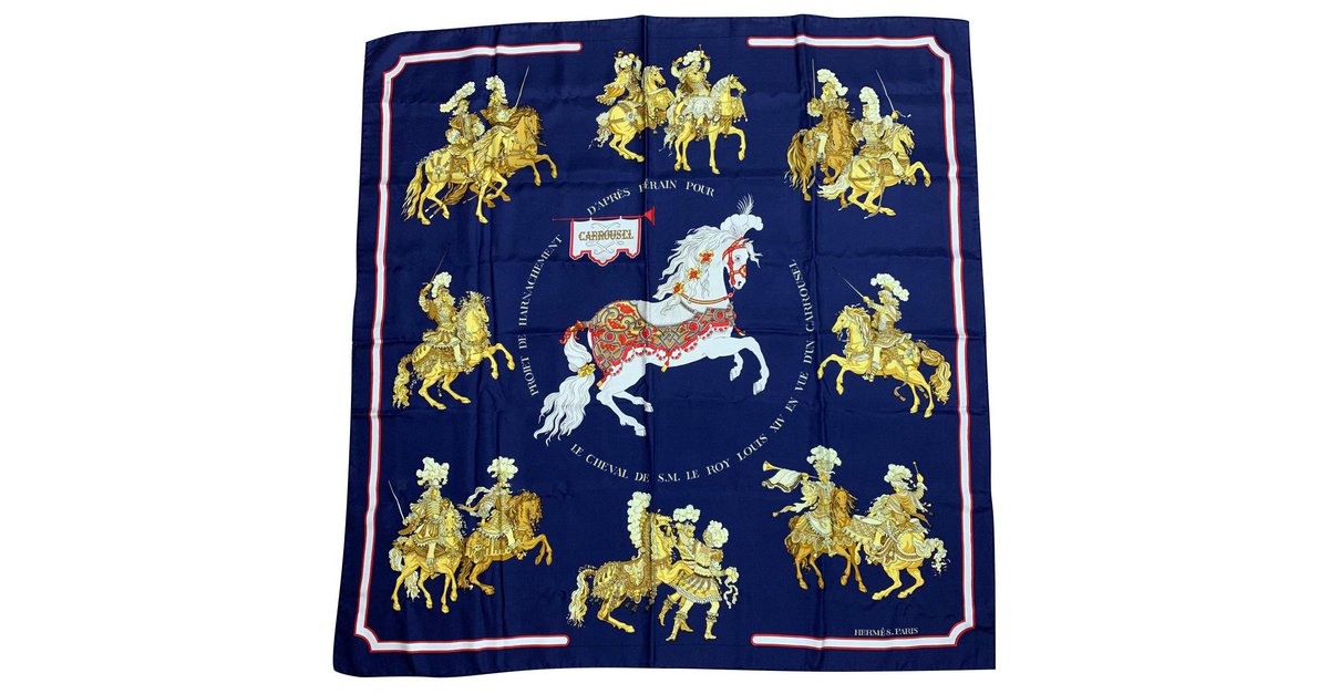 hermes carousel horse scarf