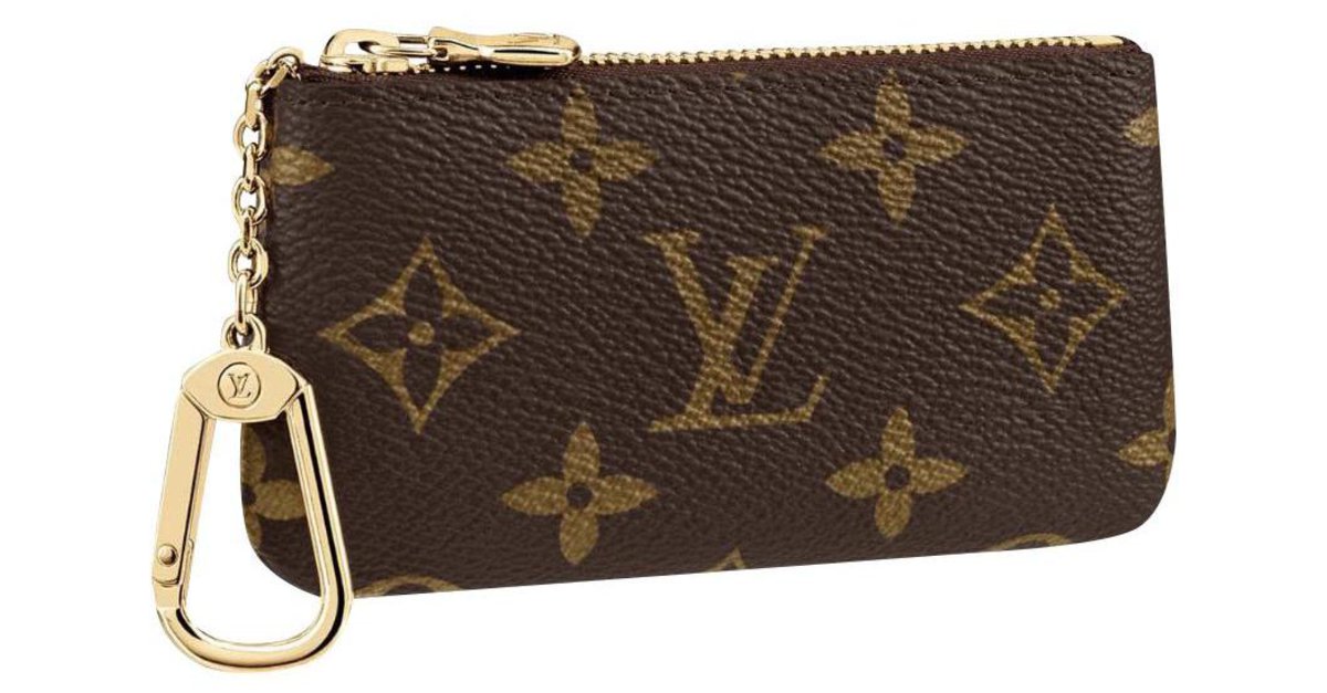 Louis Vuitton Pochette Clés Brown Cloth ref.923517 - Joli Closet