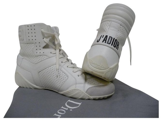 Christian Dior Sneakers White Leather ref.JC159515 (Sold) - Joli