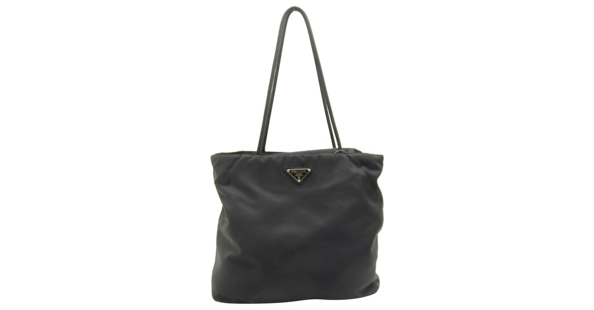 Prada Nylon Tote Bag Black ref.160787 - Joli Closet