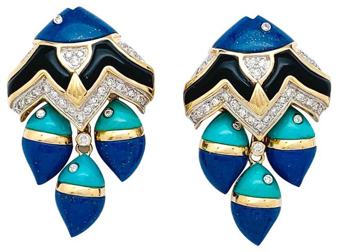Achat Boucles d'oreilles poissons en or jaune