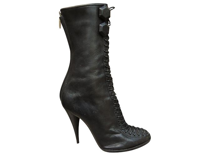 Bottes équestres En Cuir Noir – UK 7 étroit, Fabriquées Au Royaume-Uni, Occasion En Bon état
