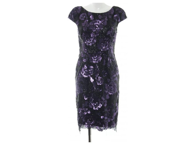 fitted lace wedding dress Portia & Scarlett PS108X Purple Sequin Cocktail Dress – Formalwear Outlet main image 0