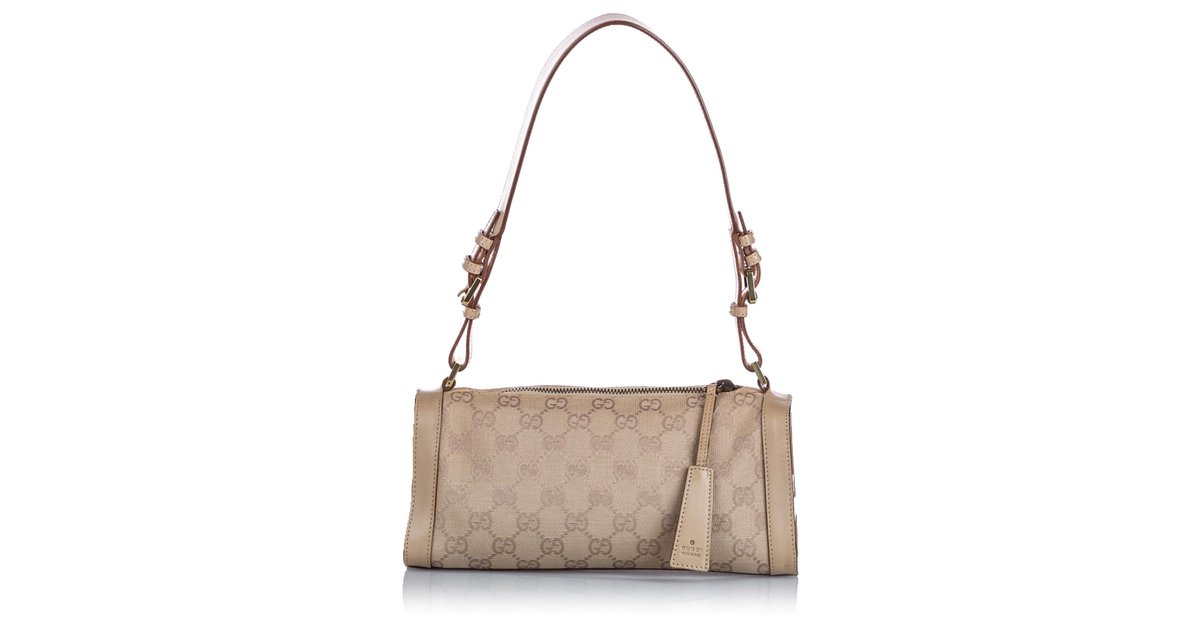 Gucci Vintage Shoulder Bag Brown Cloth ref.142030 - Joli Closet