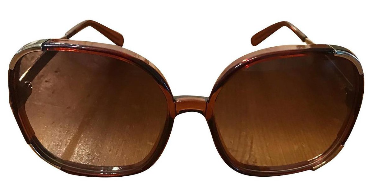 Chanel Sunglasses Brown Plastic ref.400339