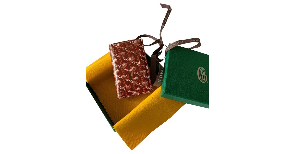 Goyard Saint Pierre card holder Green Cloth ref.572472 - Joli Closet