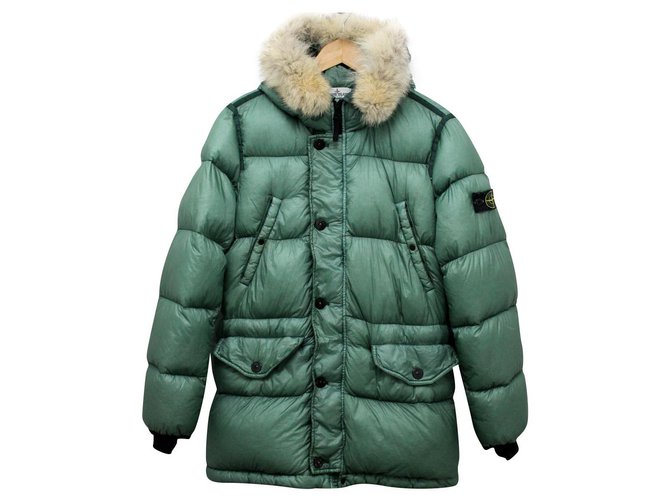 Stone Island JUNIOR DOWN Jacket Light green Nylon