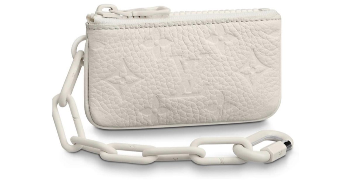 Louis Vuitton LV pocket organiser new White Leather ref.192607 - Joli Closet