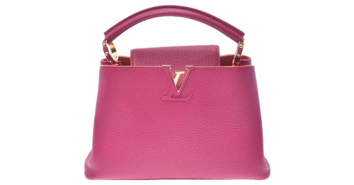 Louis Vuitton PM Capucines Beige Leather ref.299649 - Joli Closet
