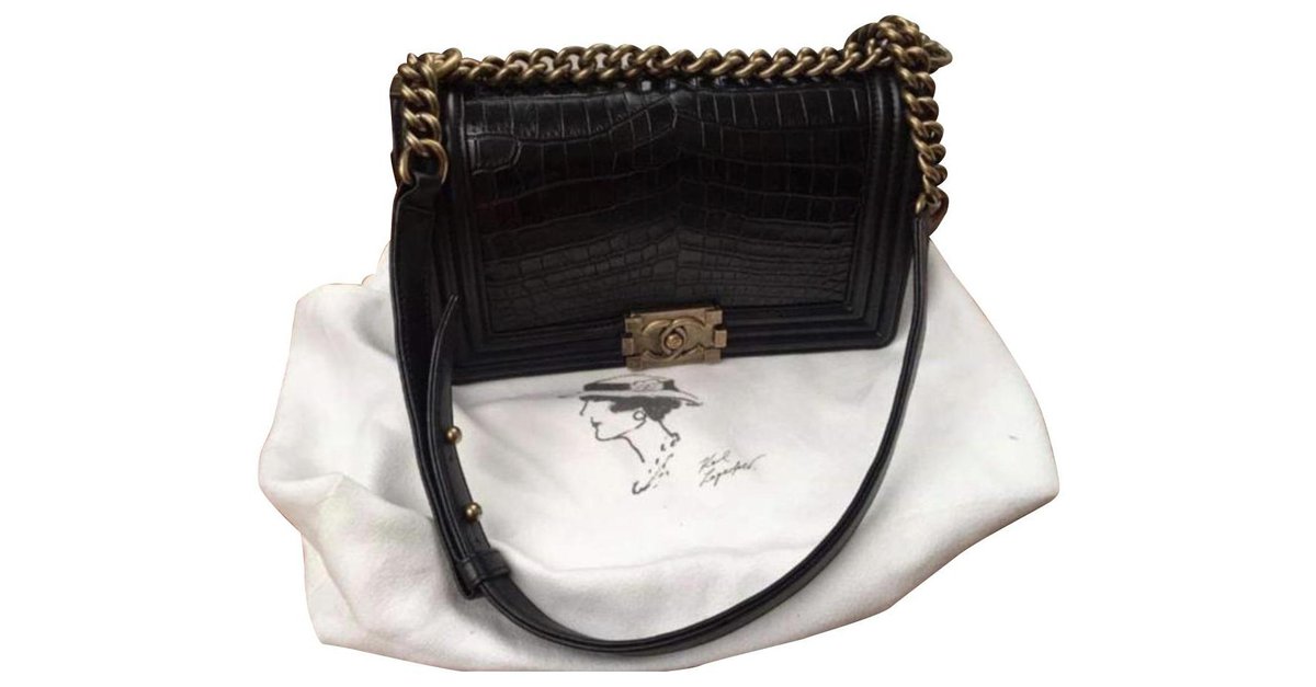 Chanel Grey Crocodile Reissue 255 Classic 227 Flap Bag Chanel  TLC