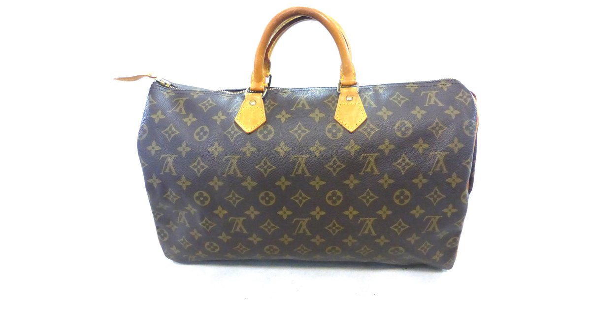 Louis Vuitton Speedy 40 Monogram Brown Leather ref.650228 - Joli