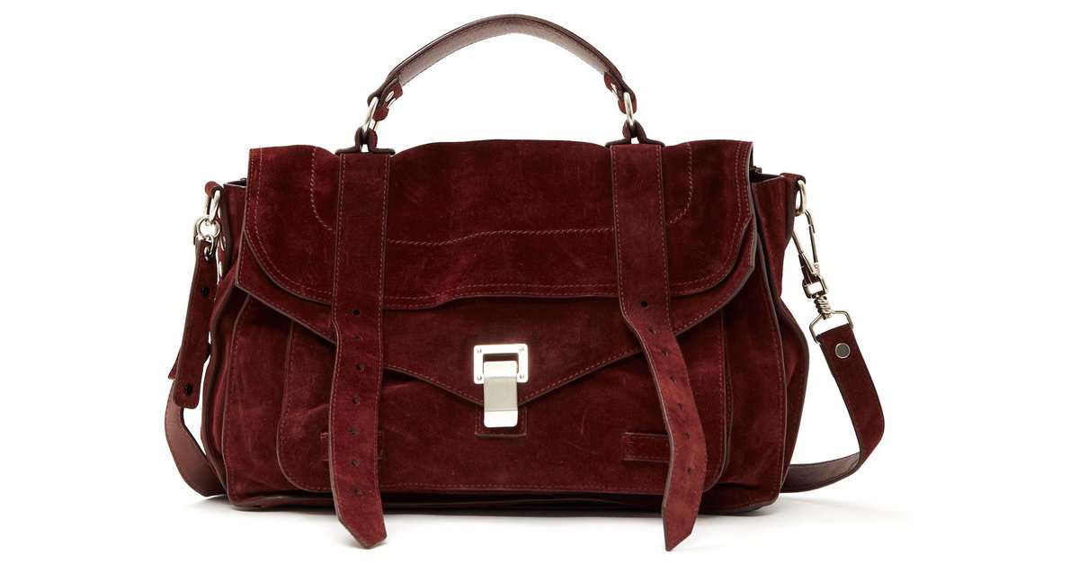 Proenza Schouler PS1 BURGUNDY SWEDEN Silvery Dark red Metal