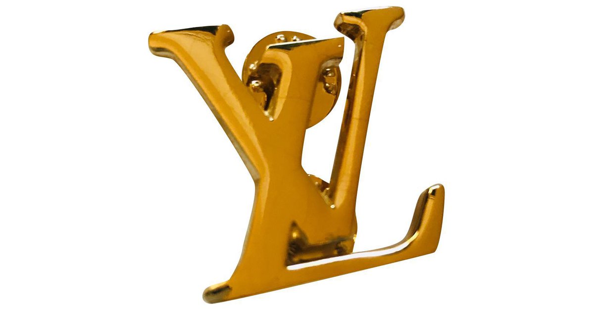 Pin & brooche Louis Vuitton Gold in Steel - 35152243