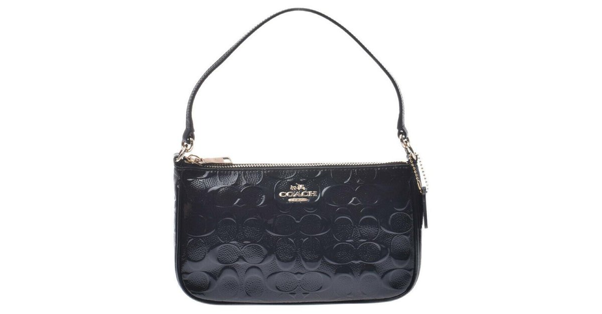 coach embossed bag