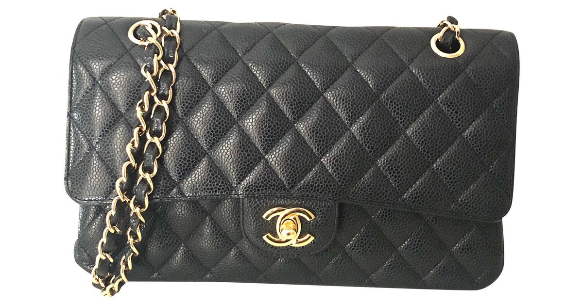 Chanel Classic / Timeless Black Lambskin ref.174672 - Joli Closet