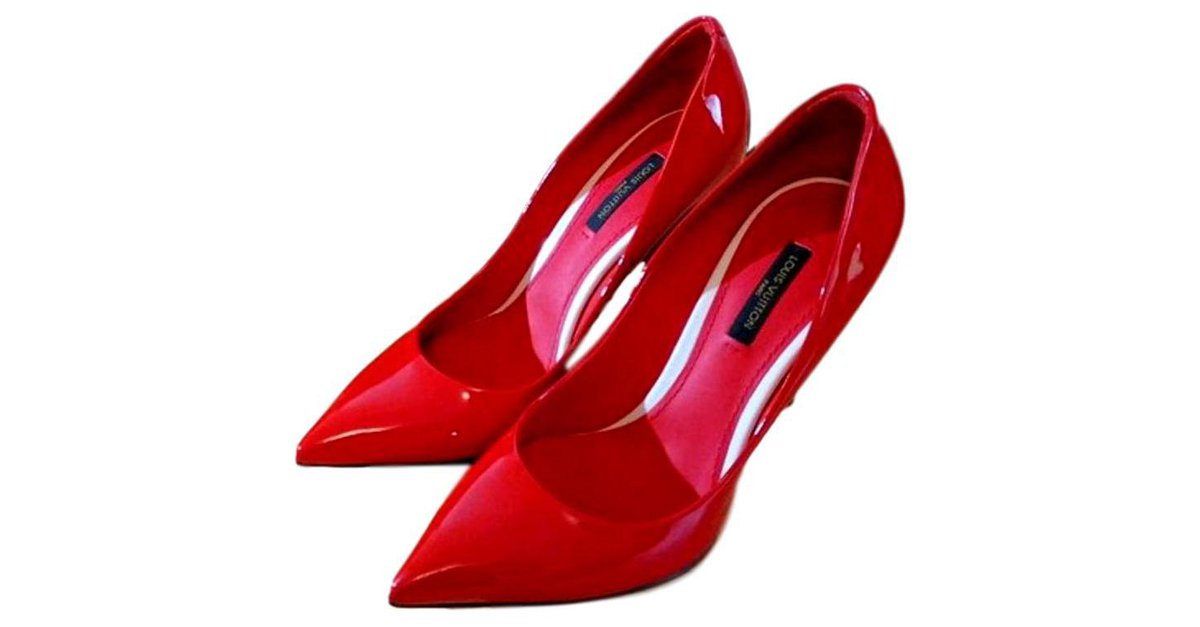 louis vuitton heels red