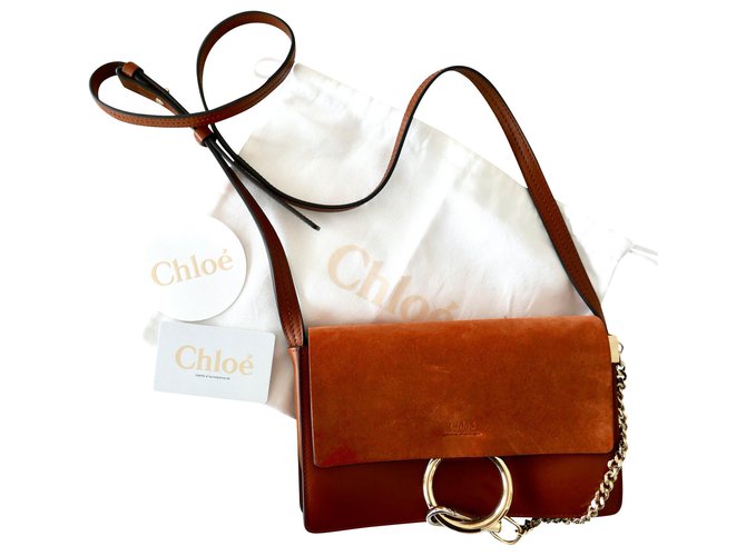 Chloé small faye tobacco bag Brown Leather Joli Closet