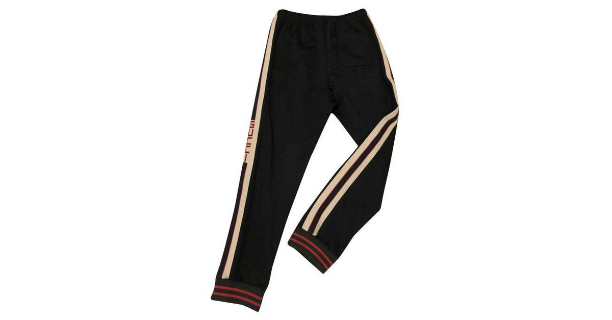 Gucci Washed Cotton Jogging Pants Black ref.962501 - Joli Closet