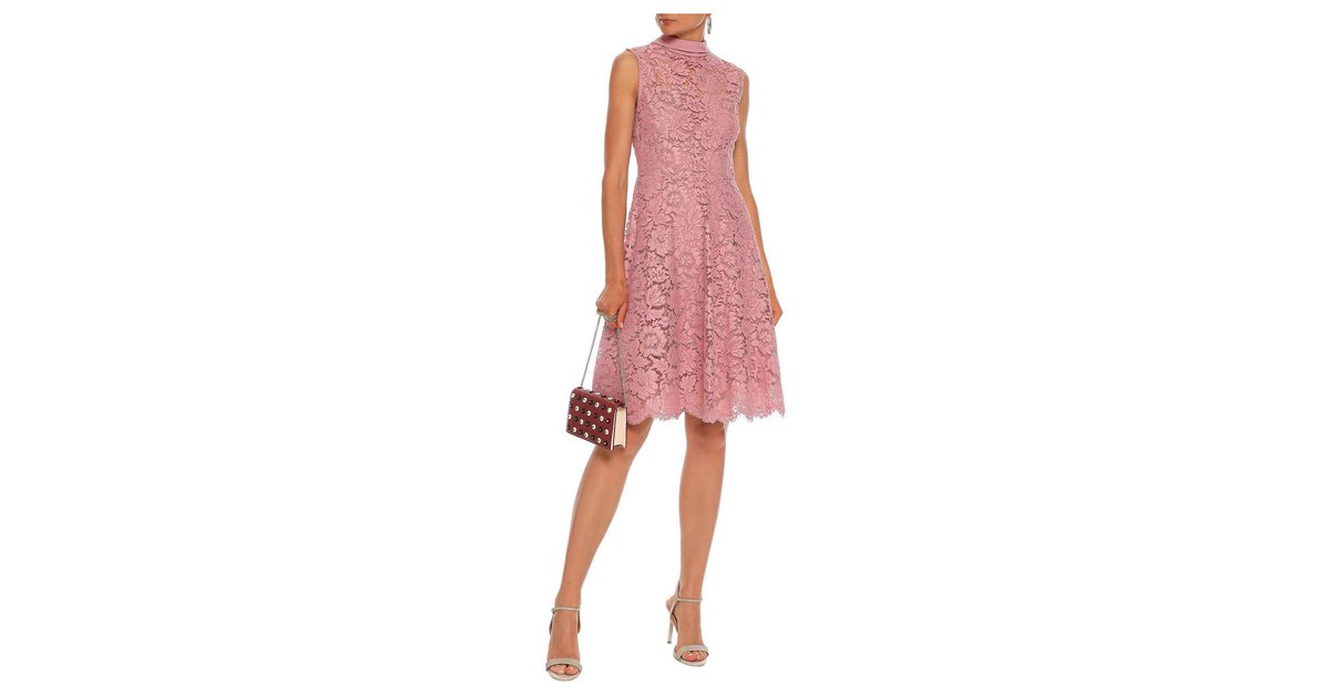 hårdtarbejdende Atlas skål Valentino Dresses Pink Lace ref.182282 - Joli Closet