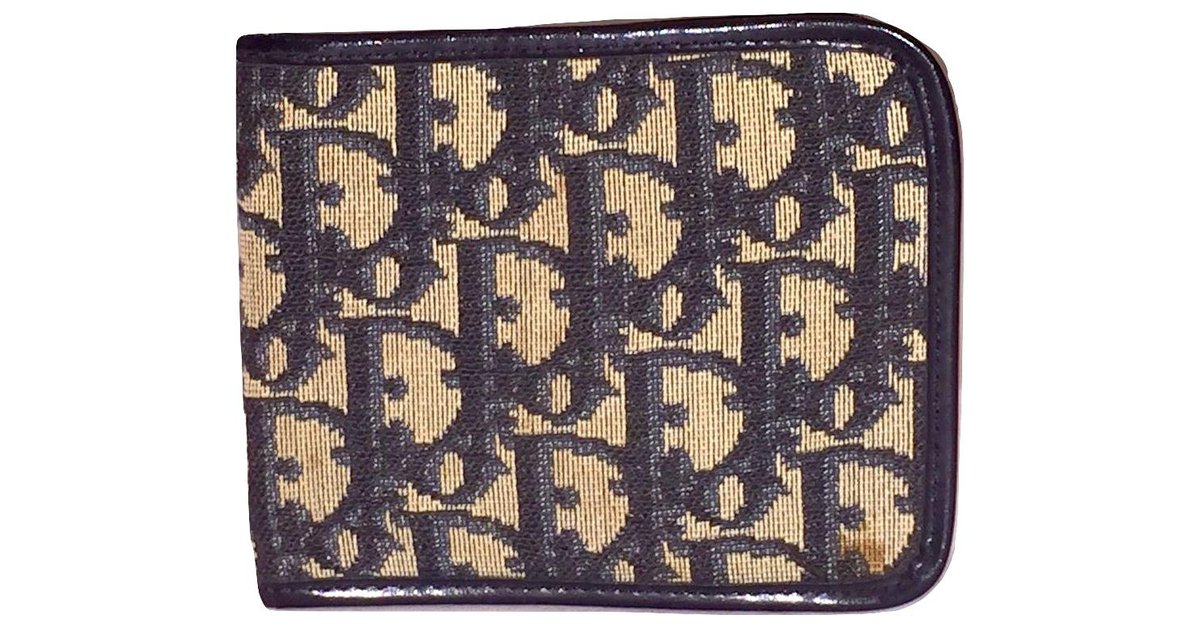 CHRISTIAN DIOR Vintage Portemonnaie Tissu Dior Oblique  phonixcomua