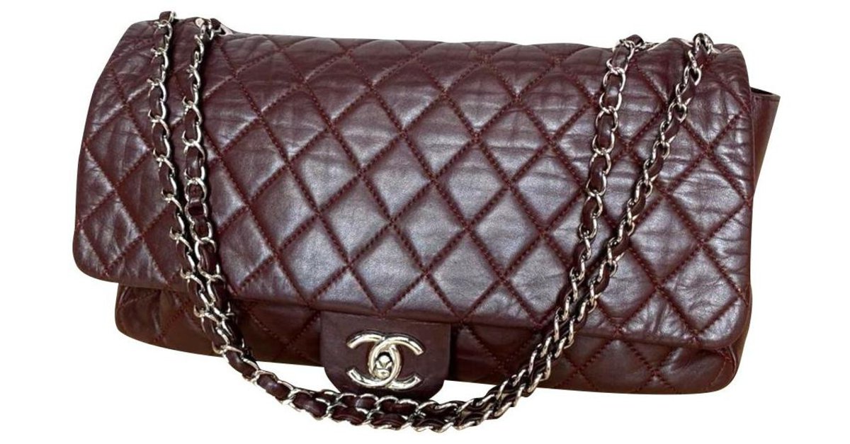 Chanel Handbag Fashion Burgundy, chanel bag, luggage Bags, leather