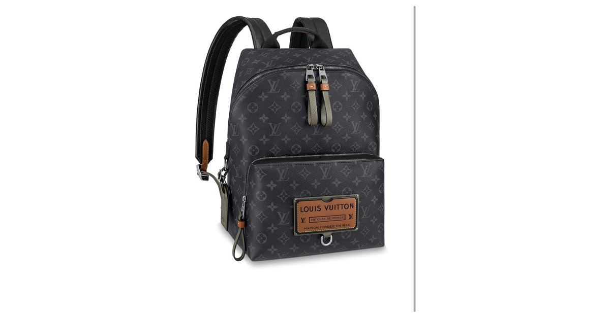 LV x YK Discovery Backpack - Luxury Monogram Eclipse Grey
