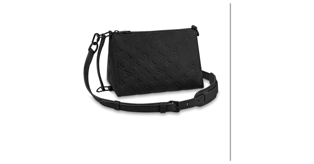 Louis Vuitton Triangle messenger bag new Black Leather ref.185937 - Joli  Closet