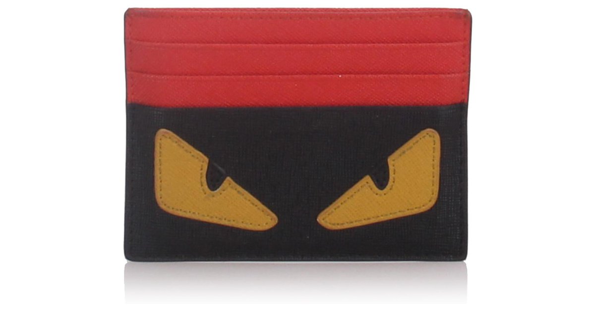 Fendi card outlet holder red