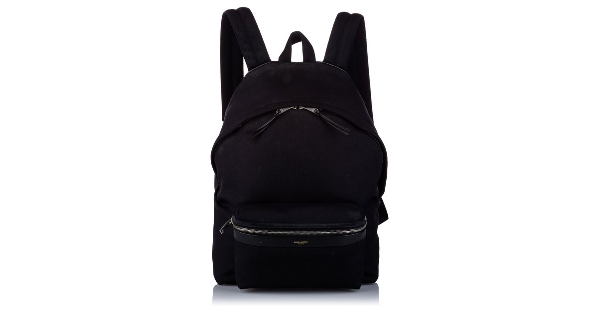 ysl canvas backpack