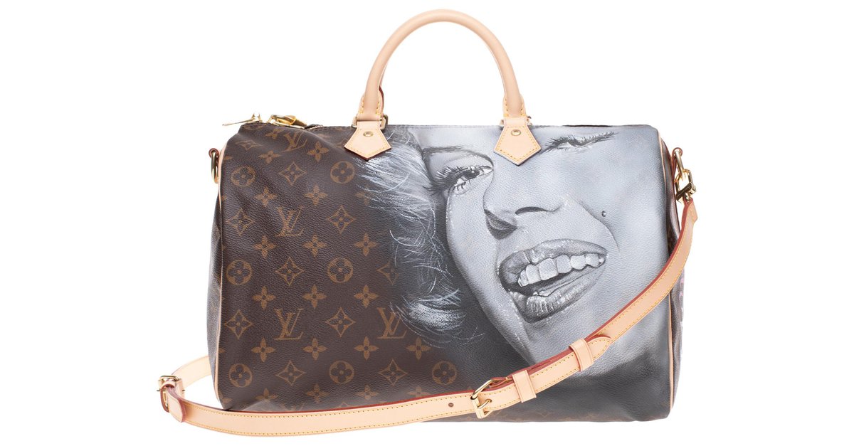 Louis Vuitton speedy escale + scarf Multiple colors Synthetic ref