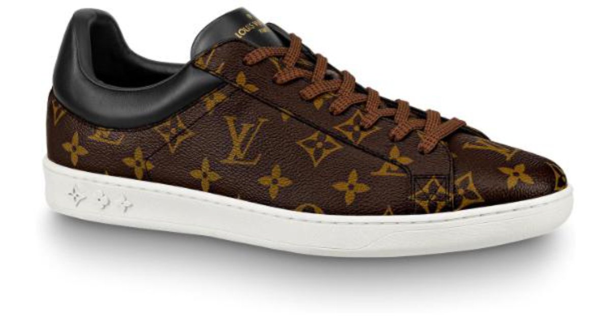 Louis Vuitton - Authenticated Luxembourg Trainer - Cloth Brown for Men, Very Good Condition