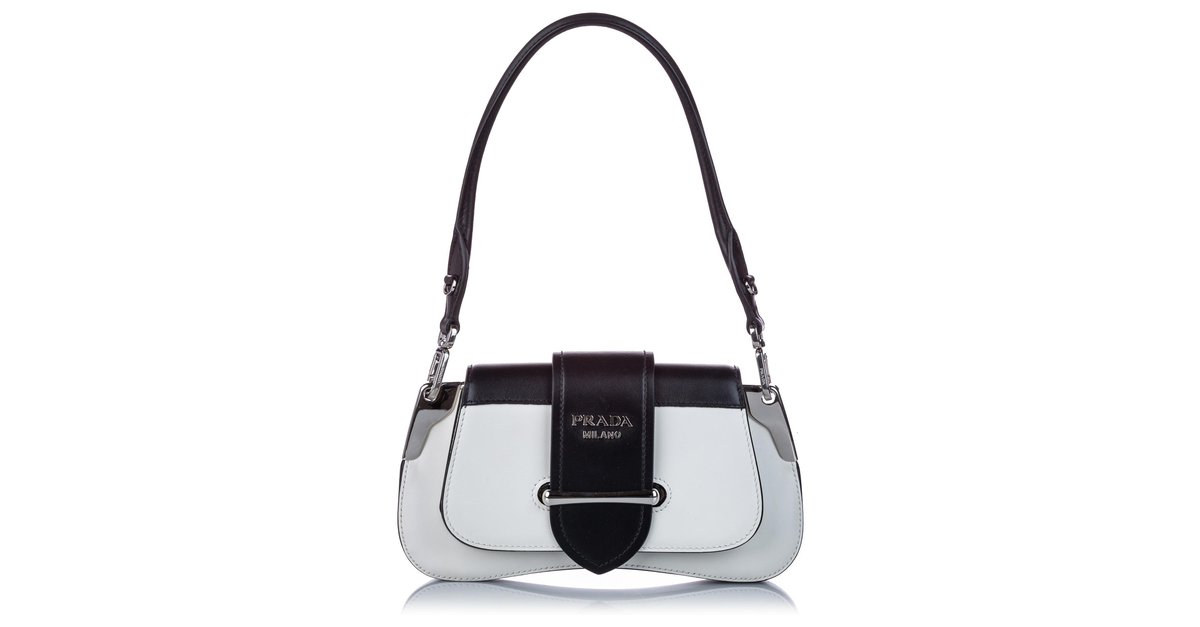 Sidonie leather handbag Prada White in Leather - 25771330