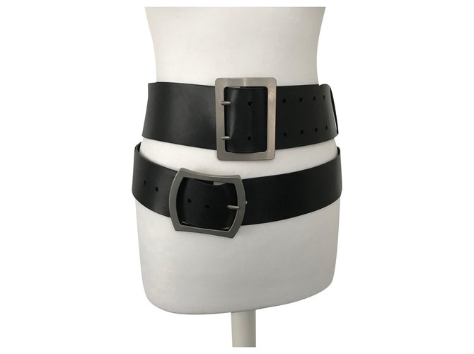 Ann Demeulemeester Belts Black Leather ref.JC190938 (Sold) - Joli