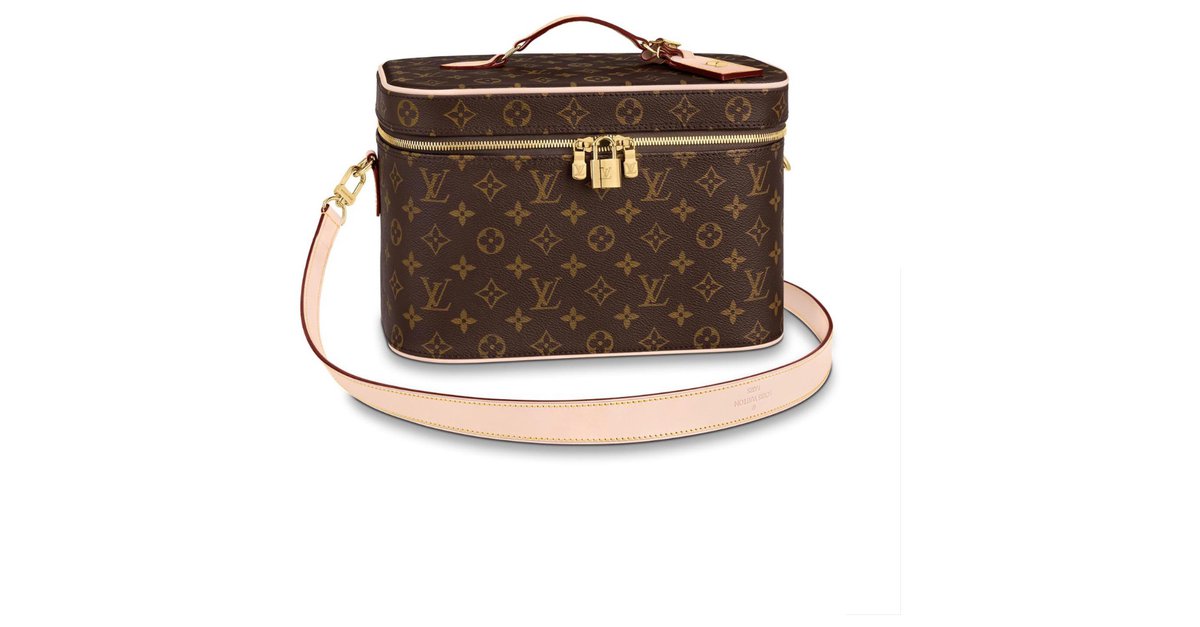 Louis Vuitton - Authenticated Vanity Handbag - Cloth Brown Plain for Women, Never Worn
