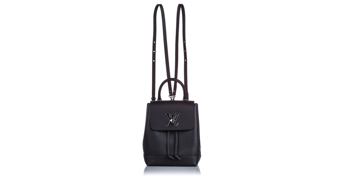 Lockme leather backpack Louis Vuitton Black in Leather - 31722902