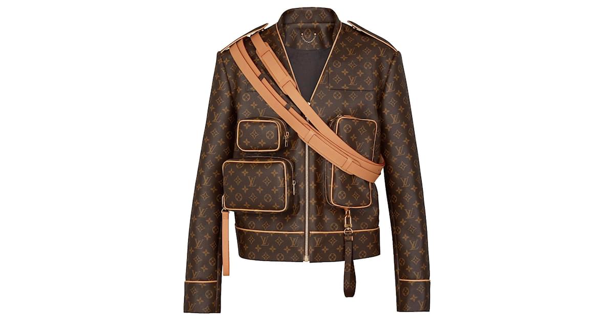 Jacket Louis Vuitton Brown size 50 IT in Synthetic - 8101310