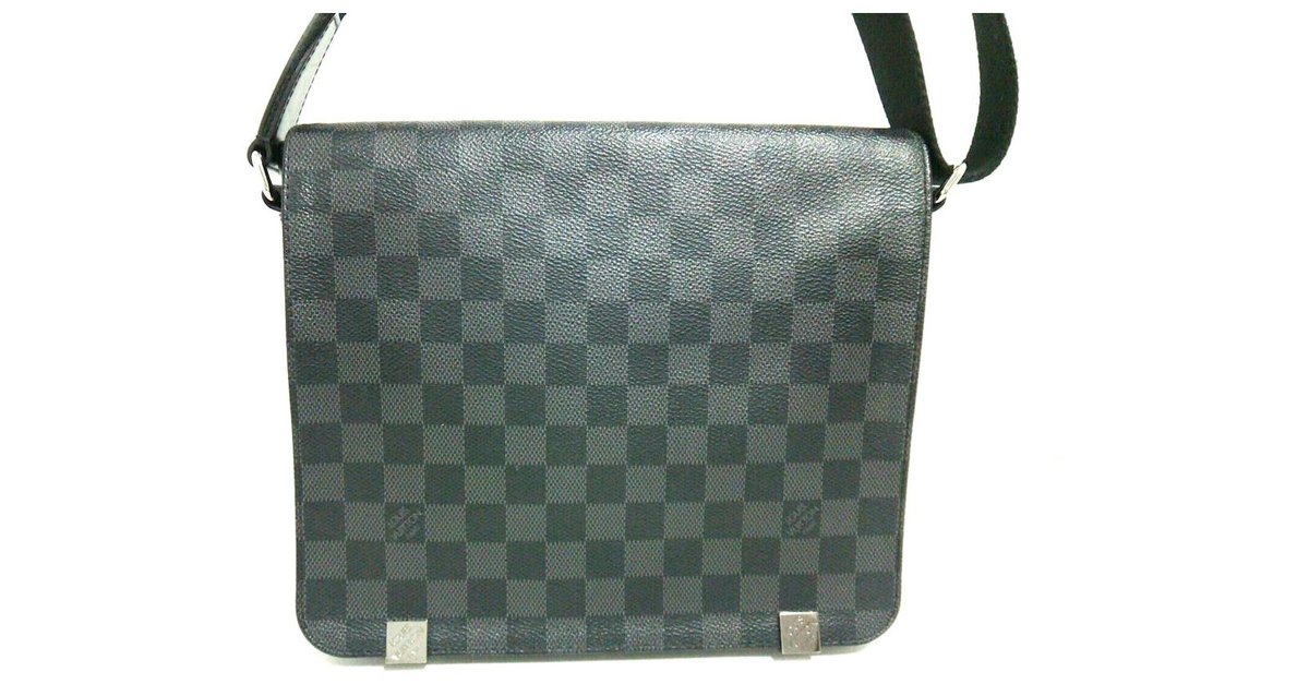 LOUIS VUITTON Shoulder Bag N41028 District PM Damier Grafitto