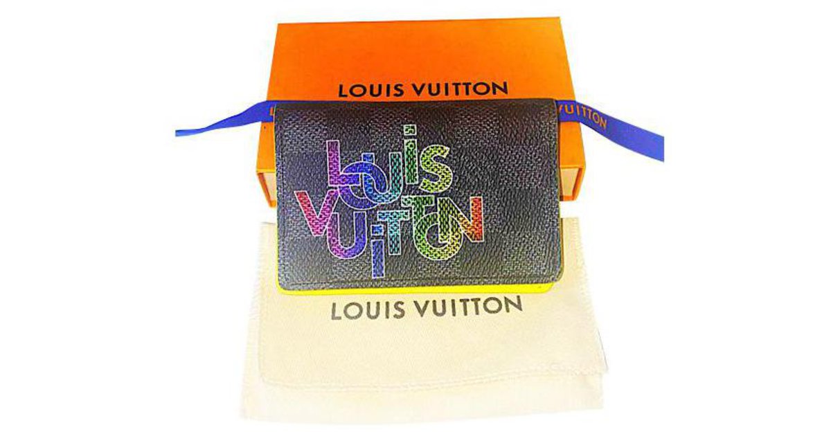 Louis Vuitton, Bags, Louis Vuitton Virgil Abloh Pocket Organizer Wallet  Damier Graphite Limited Editi