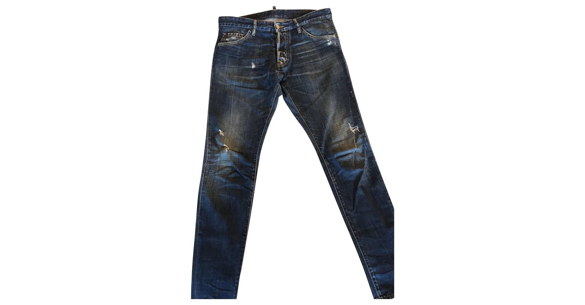 Dsquared2 Dsquared Cool Guy Slim 48 Blue Cotton ref.200959 - Joli