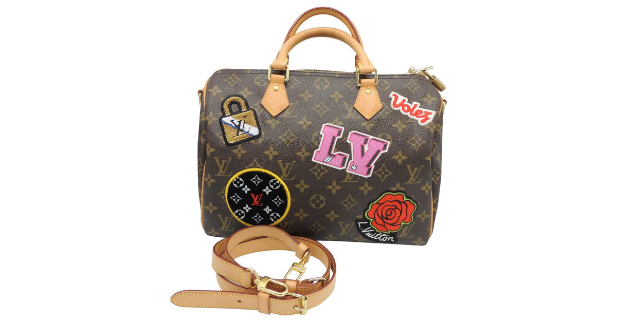 Louis Vuitton pre-owned Patches Speedy Bandouliere 30 2way Bag - Farfetch