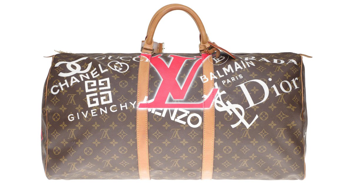 Customized LV Keepall 60 Travel bag in monogram canvas Luxury for ever  #65 !