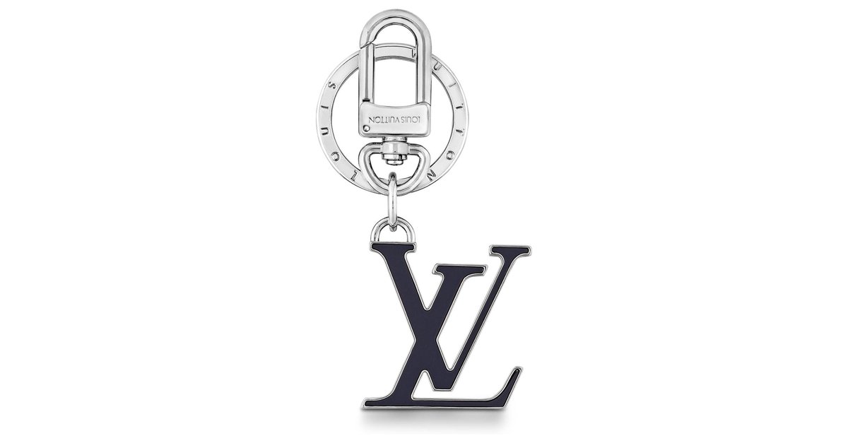 LOUIS VUITTON Metal Mens XL Key Chain Silver 68260