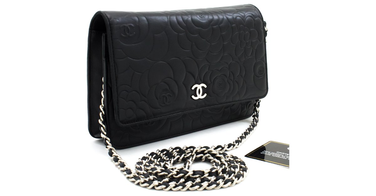 CHANEL, Bags, Chanel Camellia Palette Wallet Nonbrand Wristlet Or  Crossbody Chain